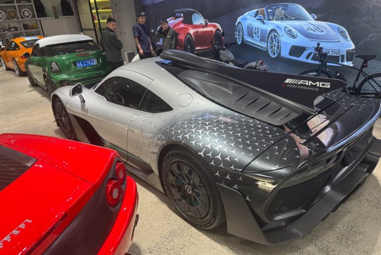 [Mercedes AMG One] at a garage/mod shop, Hangzhou