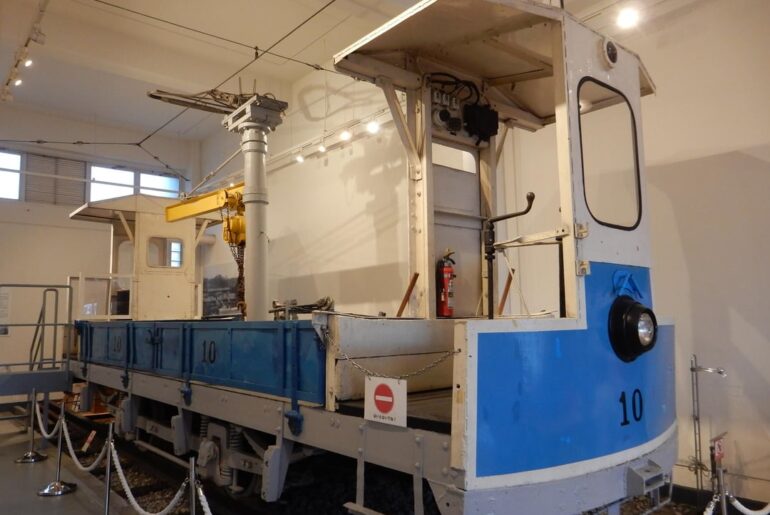 Japan - Yokohama work tram 10 at Yokohama Tram Museum (seen Dec. 2024)