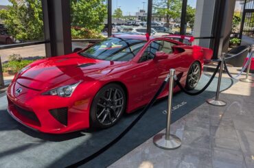 Just a regular LFA corraled up at my local Lexus dealership...