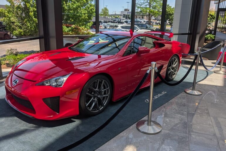 Just a regular LFA corraled up at my local Lexus dealership...