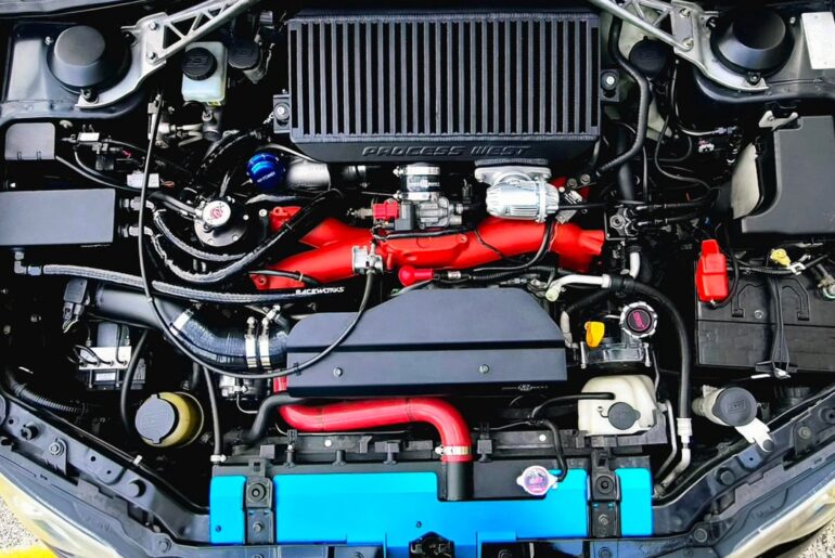 My EJ207 in my JDM 2006 Subaru Impreza WRX STI.