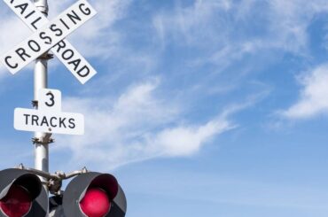 Shocking Tesla near miss: almost hits train