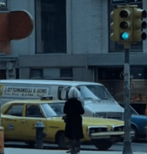 I was watching The French Connection (1971) and noticed this 1970 Dodge sedan taxi with this cheeky and, to me, amusing front bull bar, which just looks like a metal plank welded to the front of the car