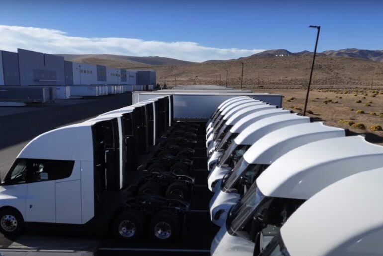Tesla's Semi truck factory is open with a detail that changes everything
