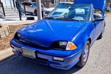 1992 Geo Metro.  Owner paid $1,400 for it 3 years ago.  Apparently this thing's had 13 owners. It's in great shape, obviously never winter driven (Toronto)