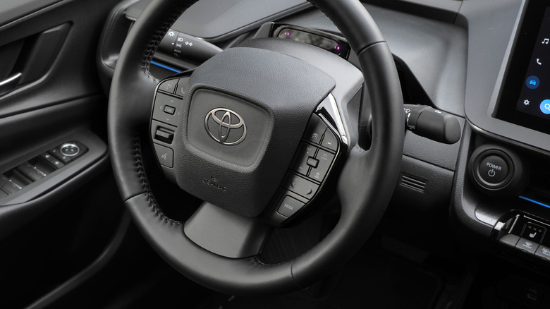2026 Toyota Prius PHEV steering wheel