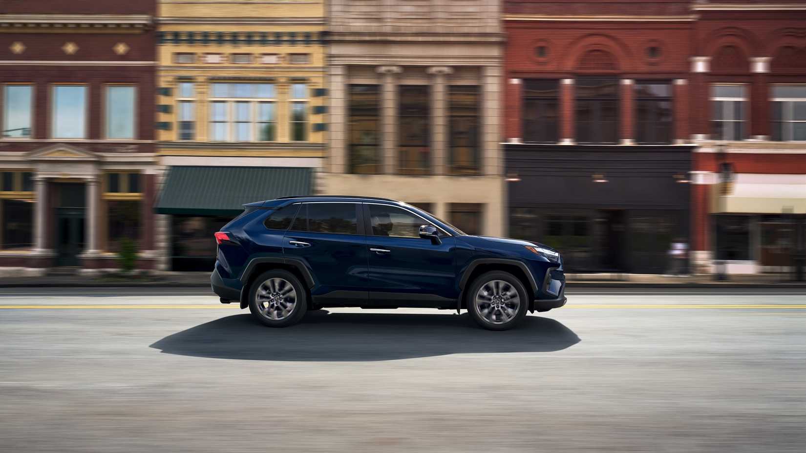 Side profile of a 2025 Toyota RAV4