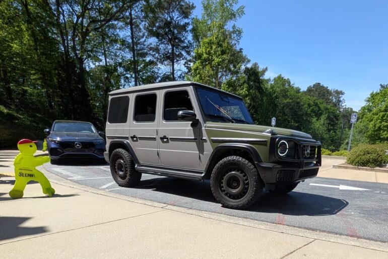 [Mercedes-Benz G-Class] in Atlanta, GA. I know for a fact that this specific car is driven by an actual billionaire.
