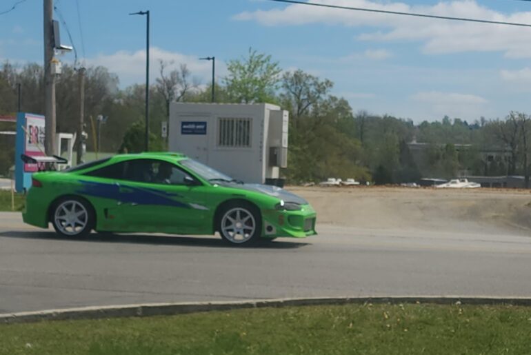 Was hoping too see it drive by and it paid off.