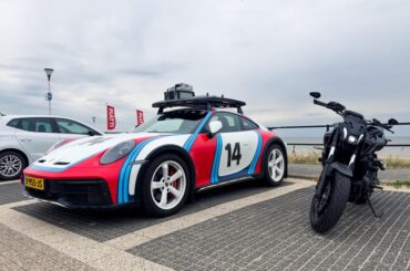 Saw this cool [Porsche 911 Dakar] on a bike ride