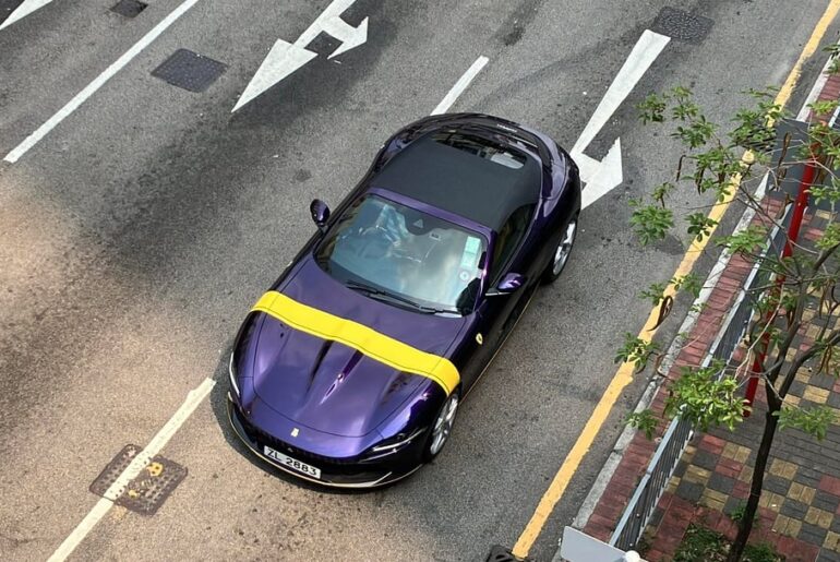 [Ferrari Roma Spider] Viola Hong Kong, spotted in Hong Kong lol