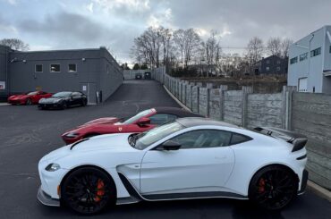 [Aston Martin V12 Vantage] in Matte white. Perfect. (video in comments)