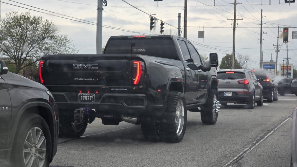 New GMC Denali Dually... The official car of poverty