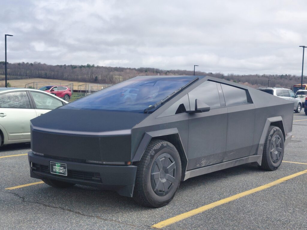 I had the misfortune of seeing a Cybertruck today