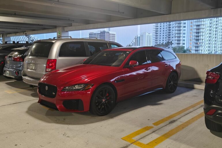 1 of 250 [Jaguar XF S Sport brake] sold in the US. Spotted in Miami.