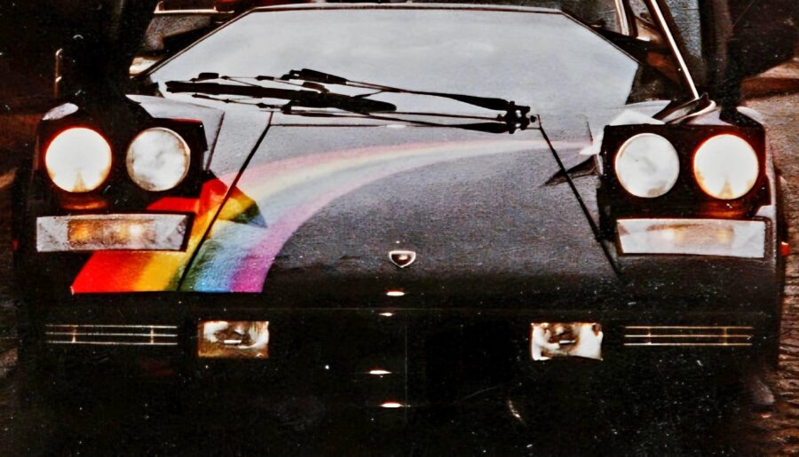 Cartel Boss Klaus Barkowsky’s Lamborghini Countach LP400 S chassis 1121130. He was known as “Lambo-Klaus” [2162×1090]