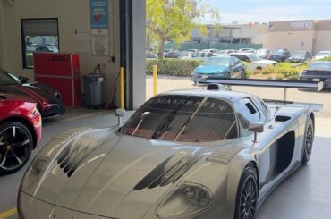 Spotted an insane [Maserati Mc12 Corsa] at a service center
