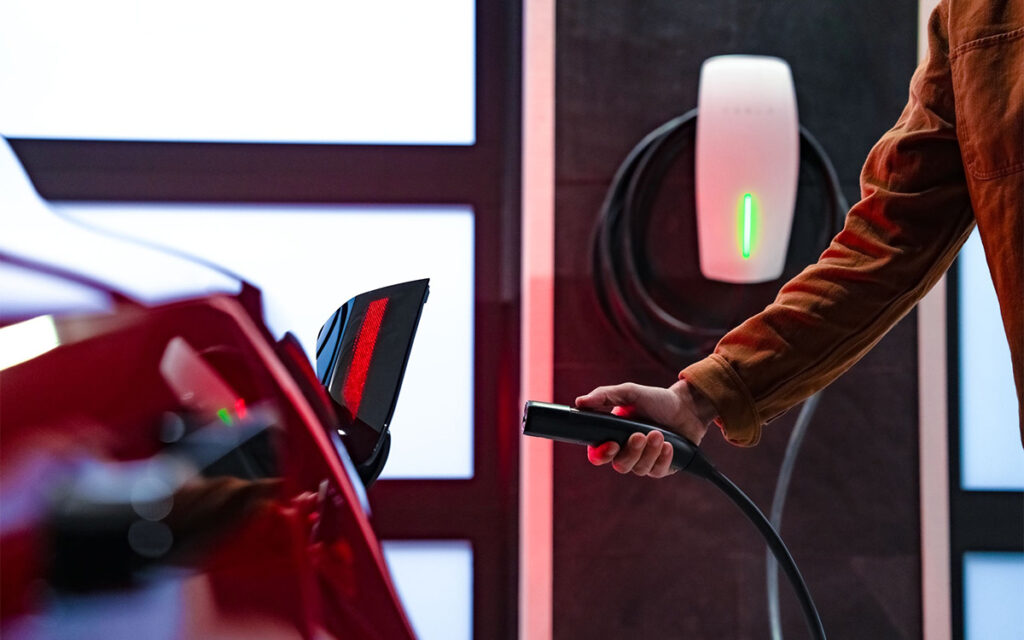 The Tesla Wall Connector. (Source: Tesla) Tesla Wall Connector Got More Affordable