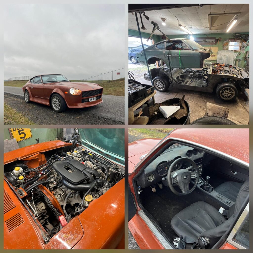 1971 Datsun 240Z body on 2012 Subaru Outback chassis, the official car of...?