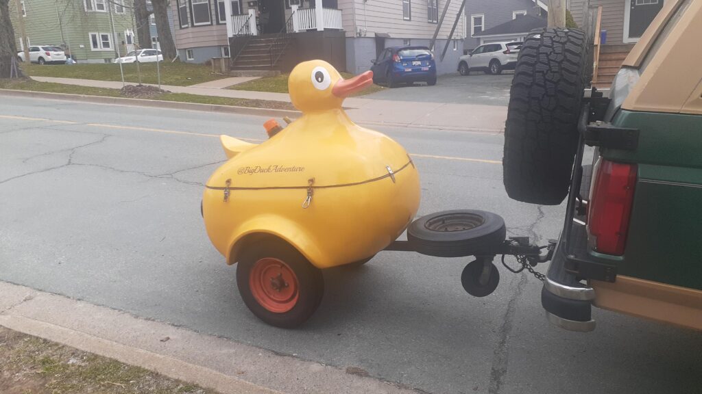 I saw a duck trailer while out for a walk