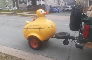 I saw a duck trailer while out for a walk