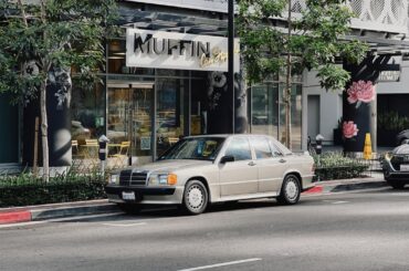 [Mercedes 190E 2.3-16] street-parked in DTLA