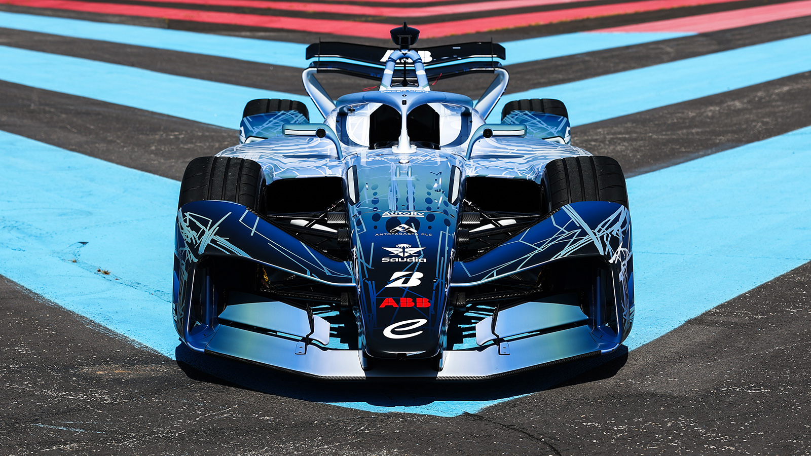 Formula E’s GEN4 car on a race track