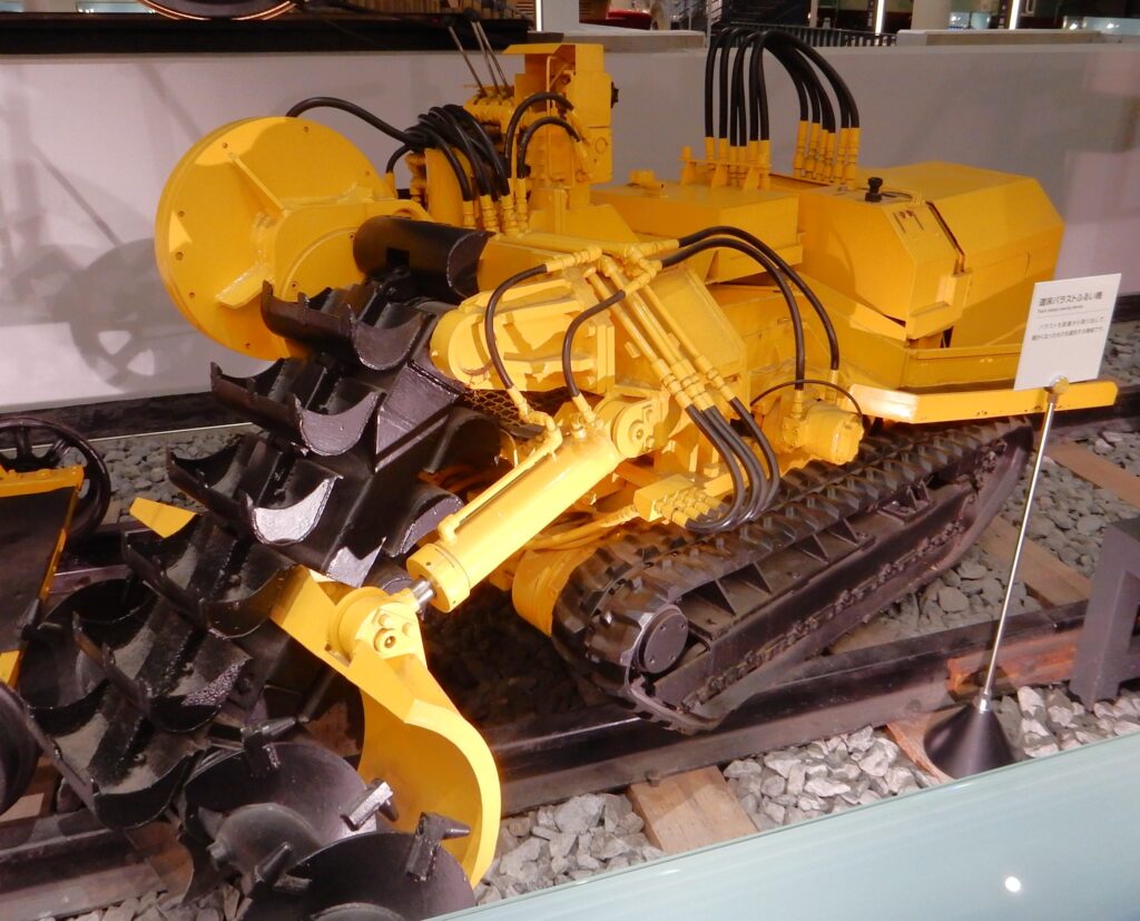 JR West ballast sifter at Kyoto Railway Museum (seen Dec. 2024)