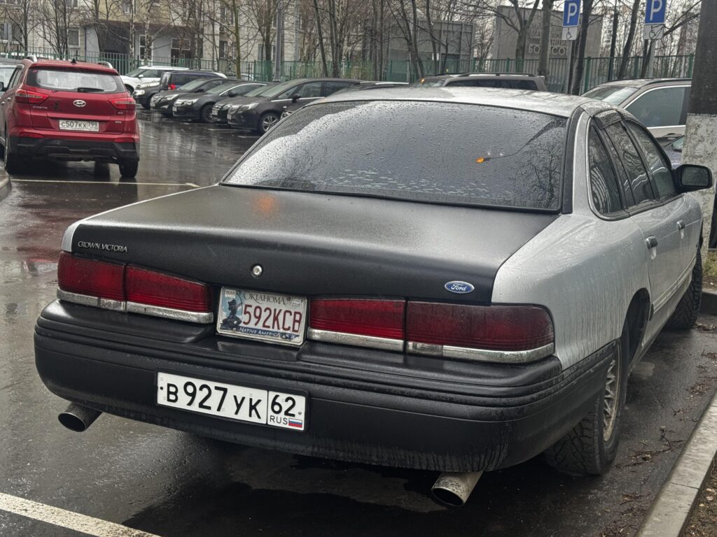 [Ford Crown Victoria] with Oklahoma plates spotted in Russia