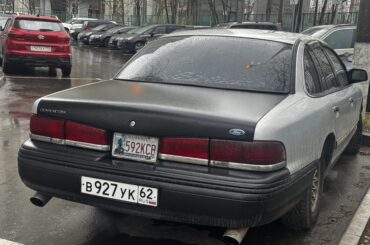 [Ford Crown Victoria] with Oklahoma plates spotted in Russia