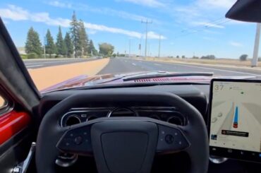 1966 Ford Mustang converted into a Tesla with working 'Full Self-Driving'