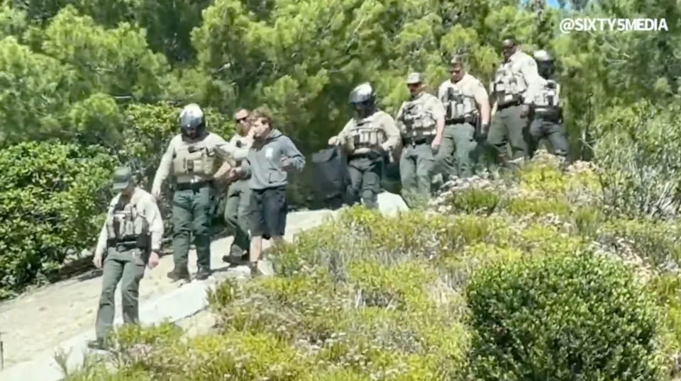 Around 3:15 pm, a deputy attempted a traffic stop on the biker who was driving an unregistered electric dirt bike, per the sheriff’s office. SIXTY5 MEDIA