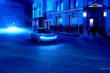 Tesla showcases Cybercab robotaxi at Miami F1 event