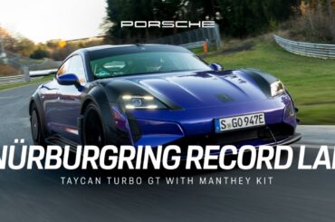 Onboard the Porsche Taycan Turbo GT with Manthey Kit | Nürburgring record lap