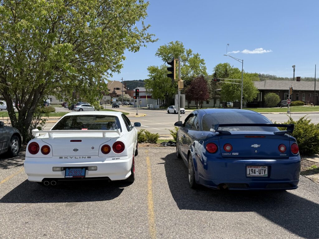 2 [Chevrolet Cobalt SS] parked next to each other