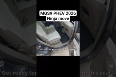New MG S9 PHEV 2026 Plug in Hybrid 299 hp Ninja move for the back seat #mgs9 #mg #pluginhybridsuv