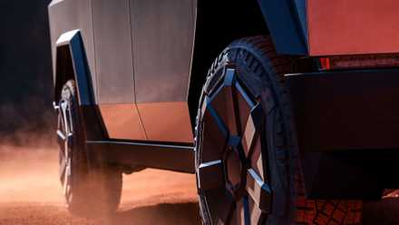 Tesla Cybertruck Close View Side