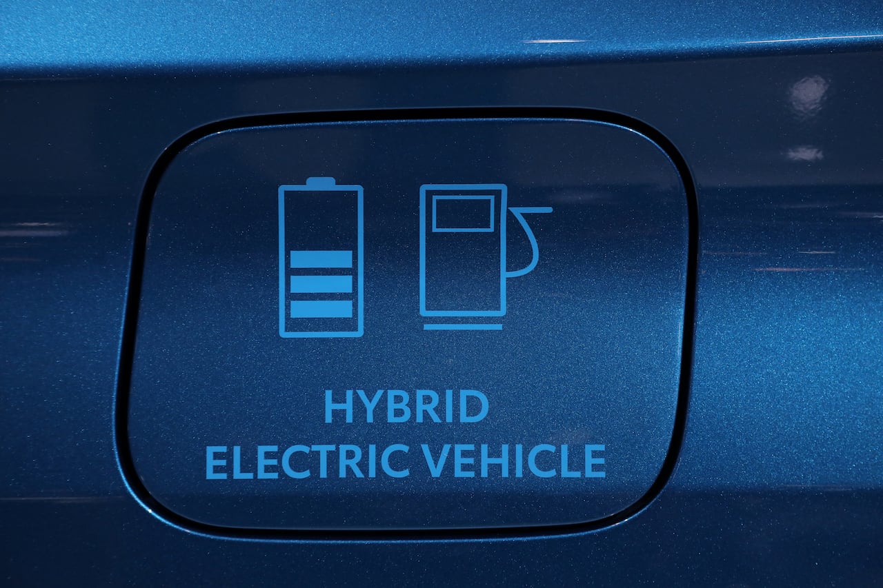 A 2020 Toyota Prius hybrid electric vehicle is displayed at the Canadian International Auto Show in Toronto, Ontario, Canada February 18, 2020.