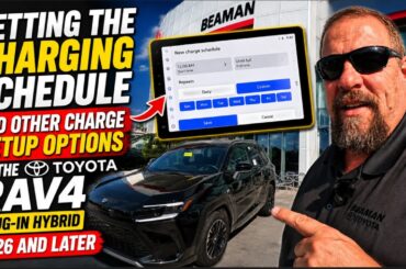 Setting the Toyota Plug in Hybrid charging schedule and other setting.