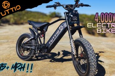 Tuttio ICT Moto-Style E-Bike Review | 45+ mph, 4000w motor, Insanely Fun!