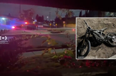 13-year-old boy riding e-motorcycle dies after crashing in Garden Grove, police say
