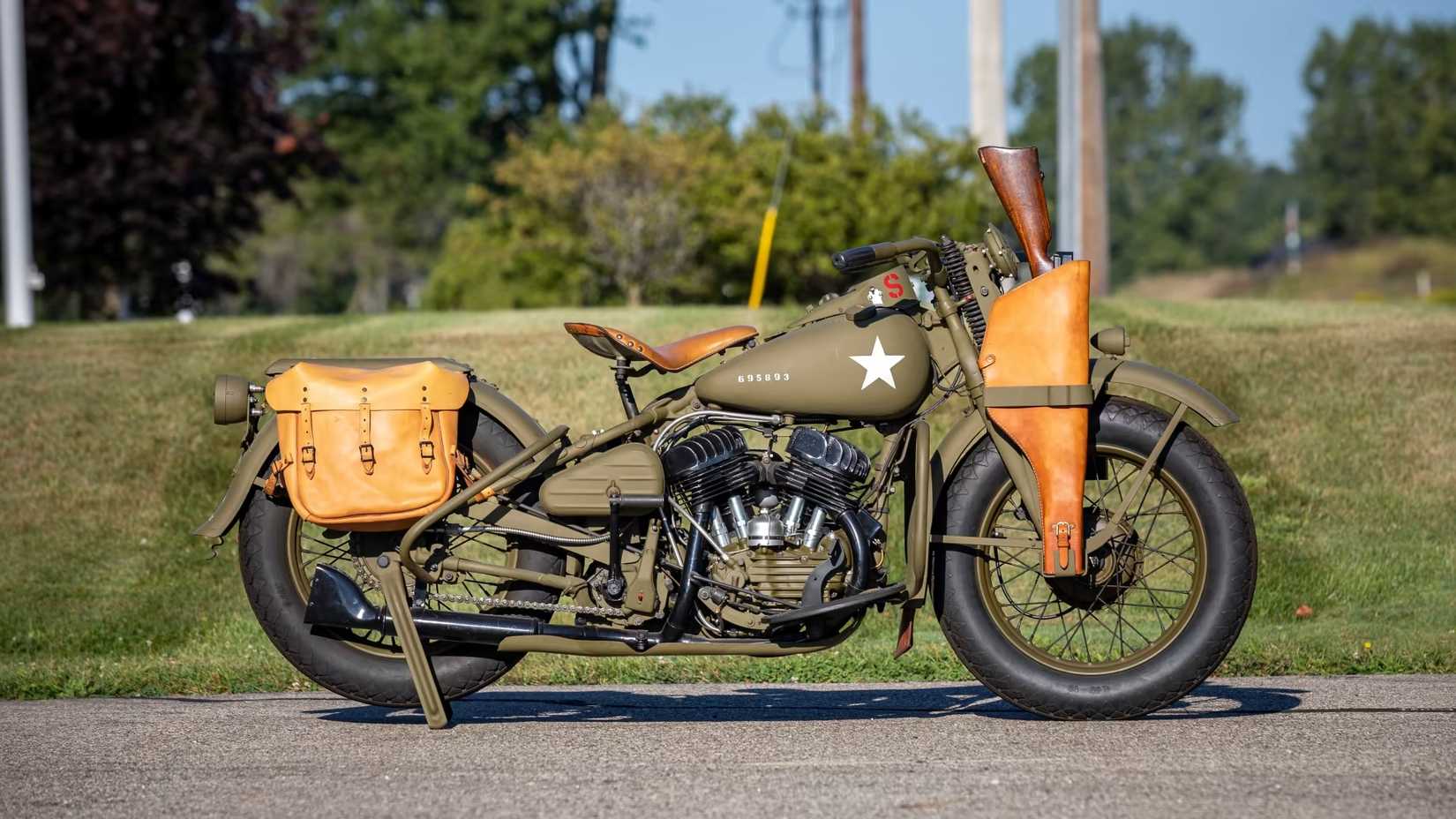 1942 Harley-Davidson WLA Liberator side profile view