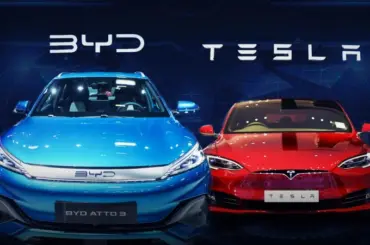 Tesla falls behind BYD in some foreign markets