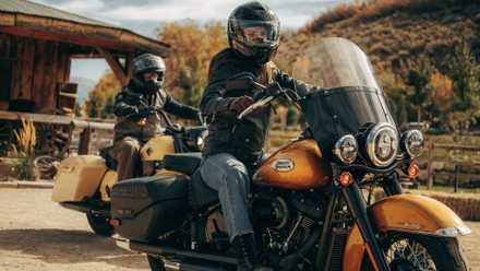 2023 Harley-Davidson Heritage Classic 114 up front and Road King Special in the back