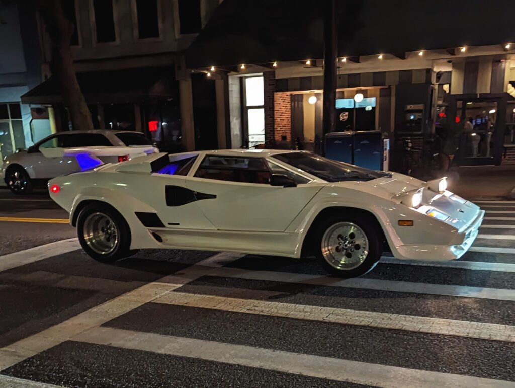 I saw this [Lamborghini Countach] a couple of years ago.