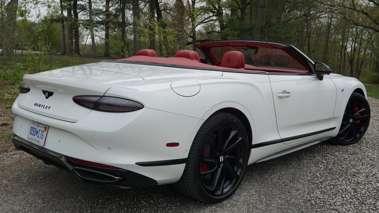 2026 Bentley Continental GTC S rear 3/4 view