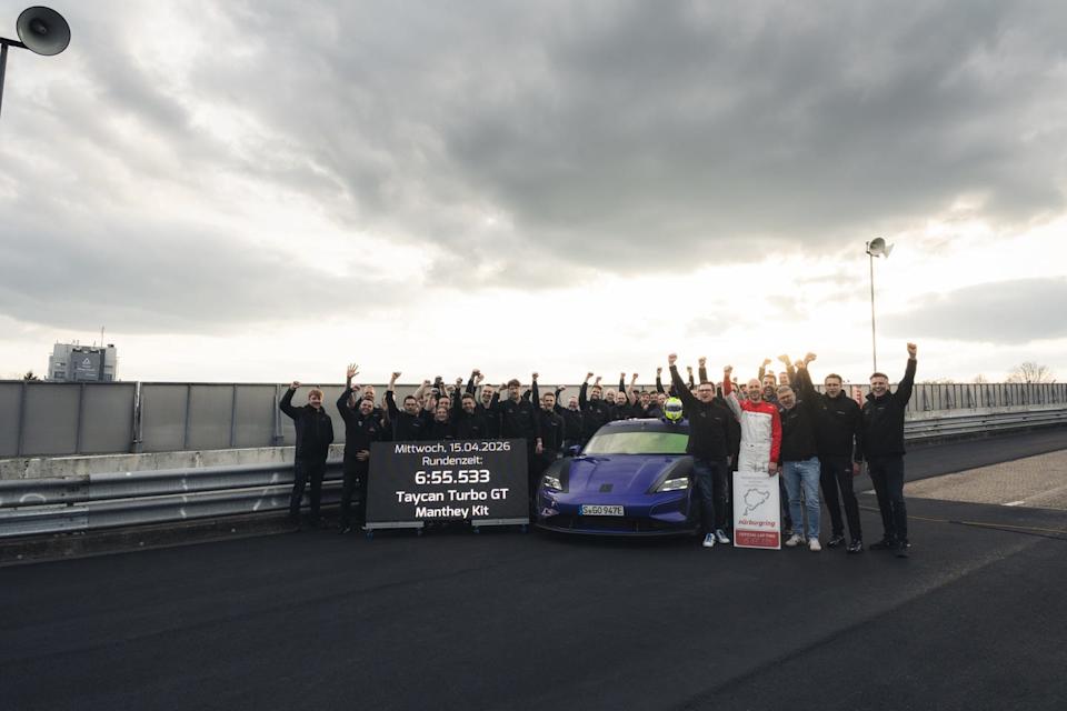 porsche taycan at nurburgring