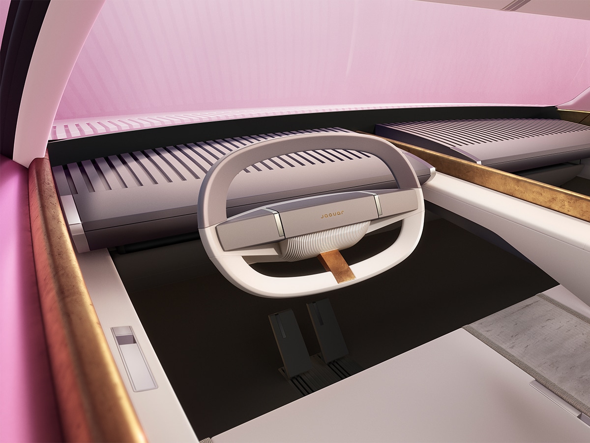 Jaguar type 00 interior steering wheel