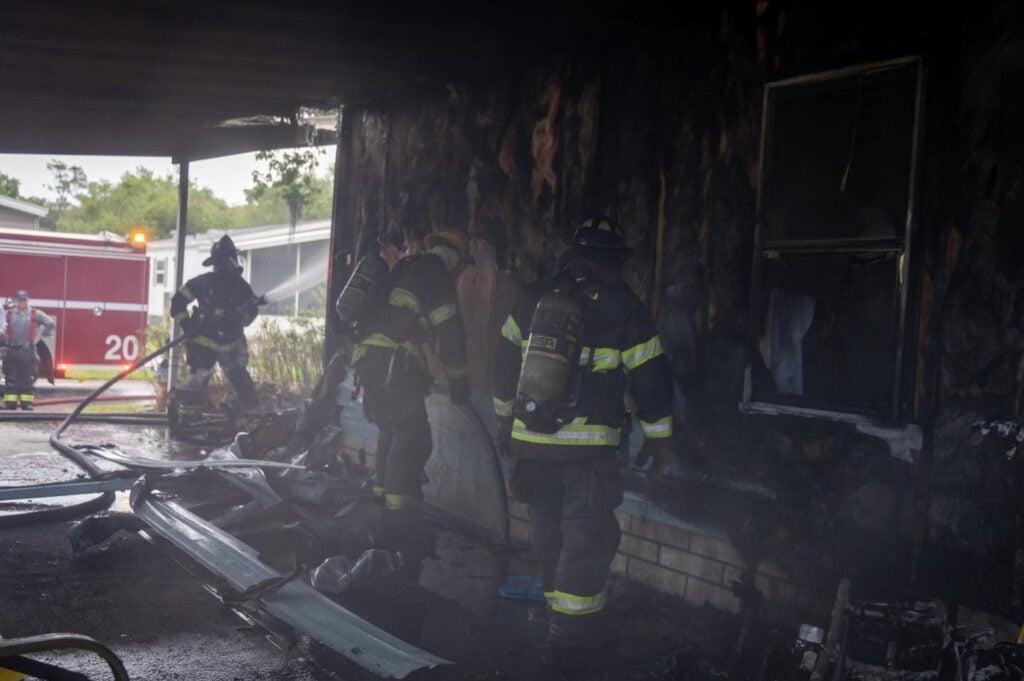 Marion County Fire Rescue tackles mobile home fire 2