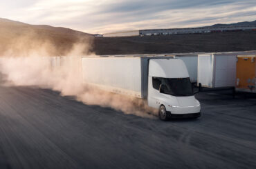 Musk teases Bill Gates as the first Tesla Semi rolls off the volume production line at Giga Nevada